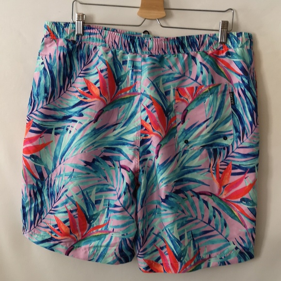 Men's Brooklyn Cloth Company Kent Ave Volley Swim Trunk Size XL Tropical Design - Picture 5 of 6